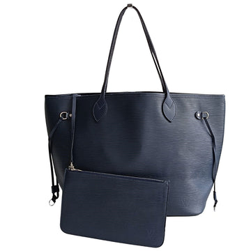 LOUIS VUITTON Louis Vuitton Louis Vuitton Neverfull MM shoulder bag in blue Epi leather