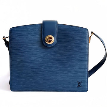 LOUIS VUITTON Louis Vuitton Louis Vuitton Cluny Plain Epi shoulder bag light blue