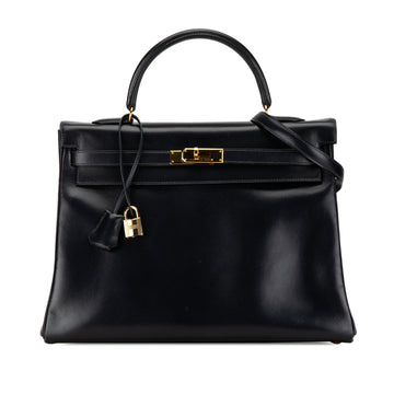 Hermes Box Calf Kelly Retourne 35 Satchel