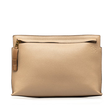 LOEWE Leather T Pouch Clutch Bag