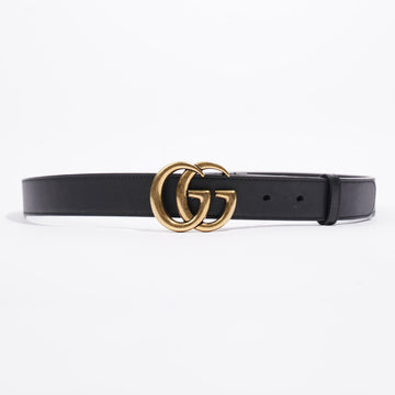 Gucci Thin GG Belt Black Leather 105cm 42mm