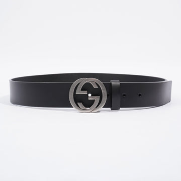 Gucci Interlocking G Belt Black Leather 85cm 34''