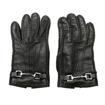 GUCCI Leather Horsebit Gloves Other Accessories
