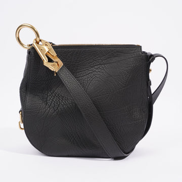 Burberry Knight Bag Black Calfskin Leather Small