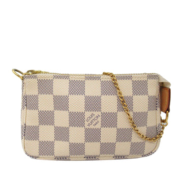 LOUIS VUITTON Damier Azur Mini Pochette Accessoires Handbag