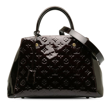 LOUIS VUITTON Monogram Vernis Montaigne MM Satchel