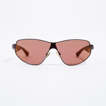 Bottega Veneta Metal Sunglasses Brown Base Metal 130mm