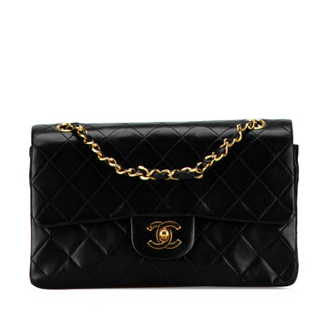 CHANEL Small Classic Lambskin Double Flap Shoulder Bag