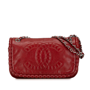 CHANEL Calfskin On the Bund Pochette Shoulder Bag