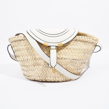 Chloe Mini Marcie Basket Straw / White Raffia