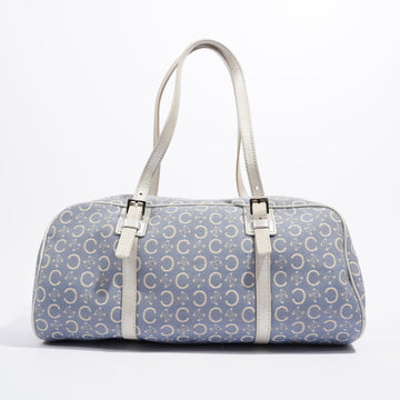 Celine Macadam Boston Blue / Silver Canvas