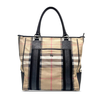 BURBERRY House Check Canvas Tote Tote Bag