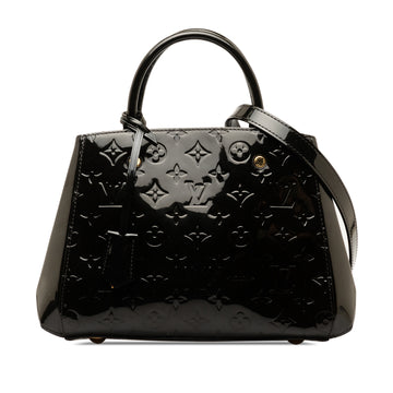 LOUIS VUITTON Monogram Vernis Montaigne BB Satchel