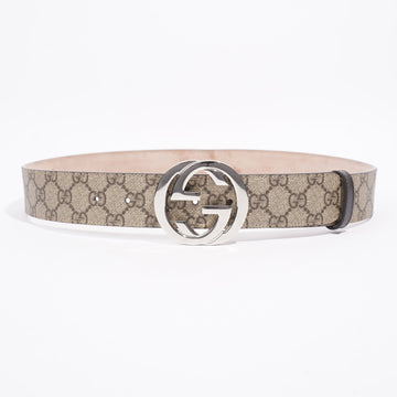 Gucci Interlocking G Belt Beige / Brown GG Supreme Coated Canvas 90cm 36