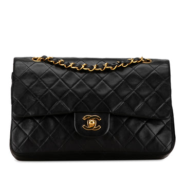 CHANEL Medium Classic Lambskin Double Flap Shoulder Bag