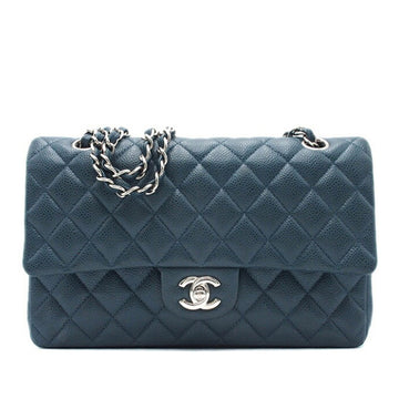 CHANEL Medium Classic Caviar Double Flap Shoulder Bag