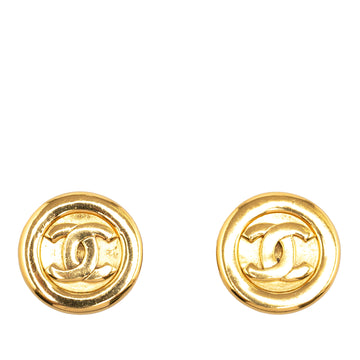 CHANEL CC Clip On Earrings Costume Earrings