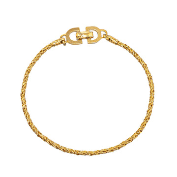 DIOR Gold-Tone Chain Bracelet Costume Bracelet