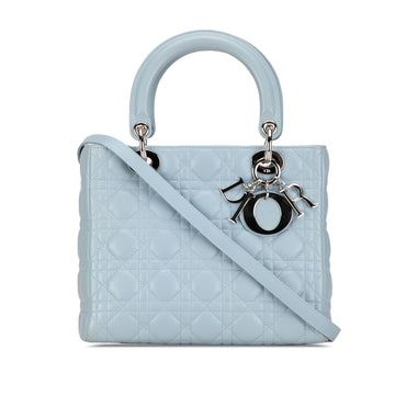 DIORMedium Lambskin Cannage Lady  Satchel