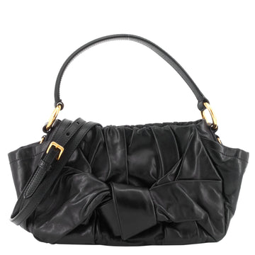 PRADA Dressy New Look Nappa Leather Shoulder Bag