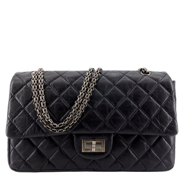 CHANEL 2.55 Large Aged Leather Flap Bag