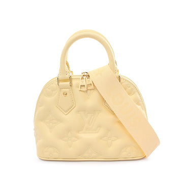 LOUIS VUITTON Monogram Calfskin Bubblegram Alma BB Satchel