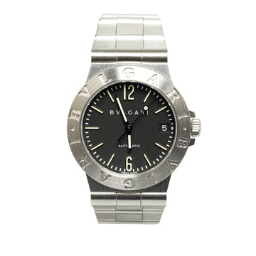 BVLGARI Automatic Stainless Steel Diagono Watch