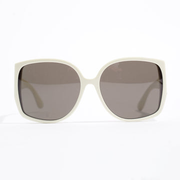 Burberry Oversized Sunglasses Cream Acetate 61mm 16mm