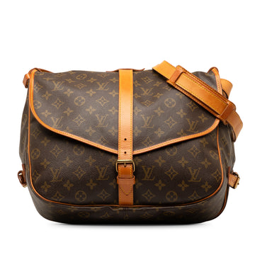 LOUIS VUITTON Monogram Saumur 35 Crossbody Bag