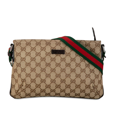 GUCCI GG Canvas Web Crossbody Crossbody Bag