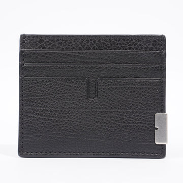 Burberry Tall B Cut Card Case Black Leather