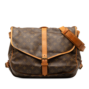 LOUIS VUITTON Monogram Saumur 35 Crossbody Bag