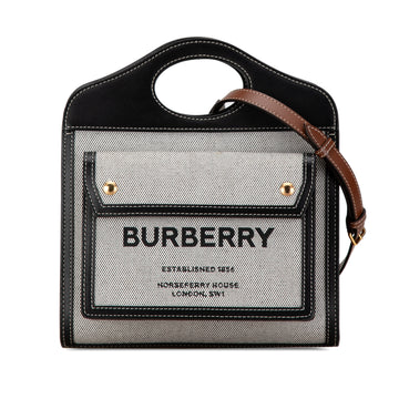 BURBERRY Medium Canvas Pocket Bag