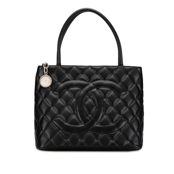 CHANEL Caviar Medallion Tote Tote Bag