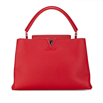 LOUIS VUITTON Taurillon Capucines MM Satchel