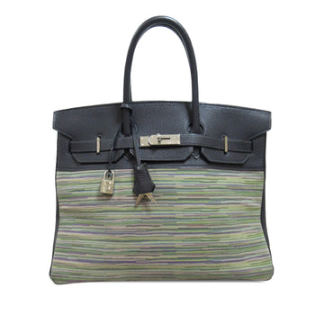 Hermes Togo and Vibrato Birkin 35 Handbag