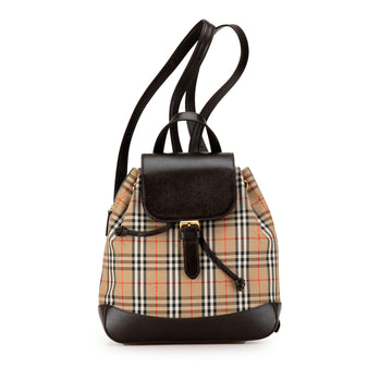 BURBERRY Haymarket Check Canvas Backpack