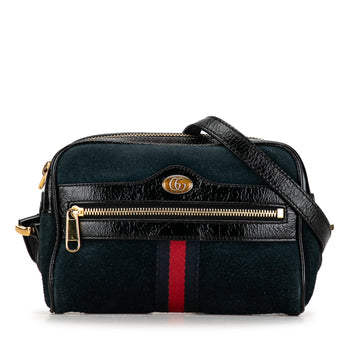 GUCCI Mini Suede Ophidia Crossbody Crossbody Bag