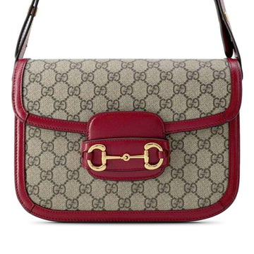 GUCCI Small GG Supreme Horsebit 1955 Crossbody Crossbody Bag