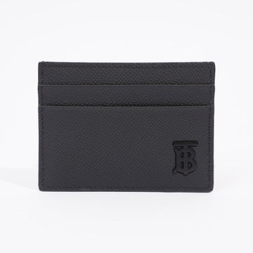 Burberry Sandon Card Case Black Grained Leather