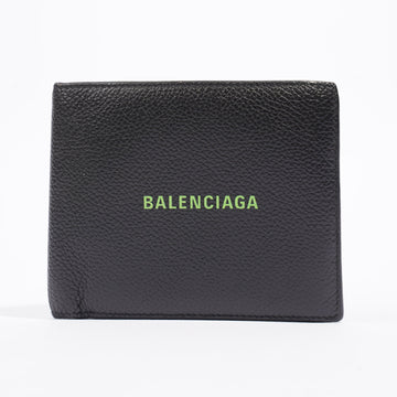 Balenciaga Bifold Wallet Black / Green Leather