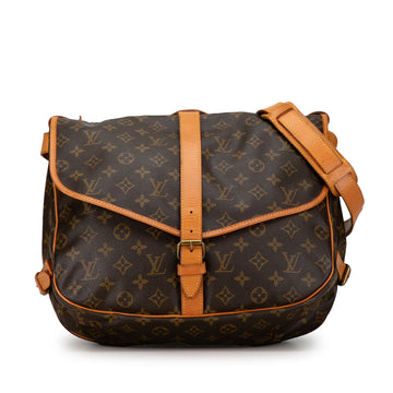 LOUIS VUITTON Monogram Saumur 35 Crossbody Bag