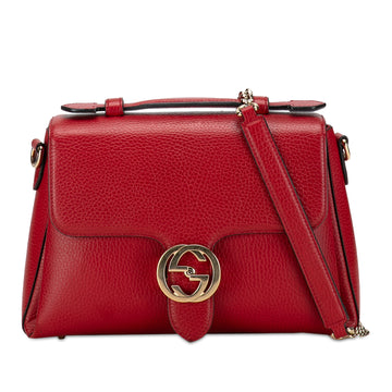 GUCCI Small Dollar Calf Interlocking G Satchel