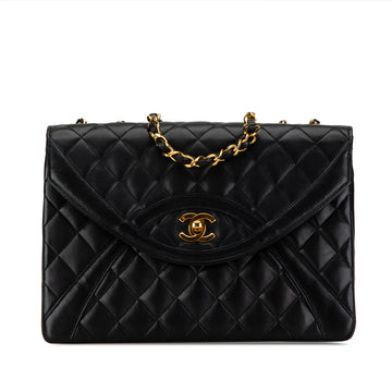 CHANEL Medium Quilted Lambskin Paris Round Flap Shoulder Bag