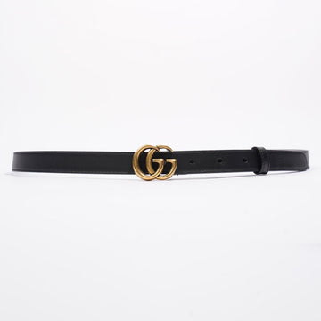 Gucci Marmont Belt Black / Gold Leather 95cm 38