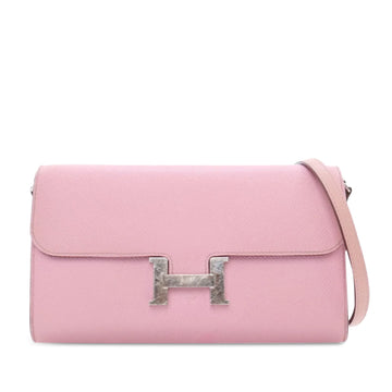 Hermes Epsom Constance To Go Wallet Crossbody Bag