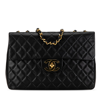 CHANEL Maxi XL Classic Lambskin Single Flap Shoulder Bag