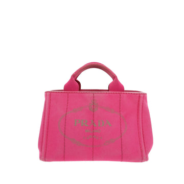 PRADA Canapa Handbag in Pink Fabric