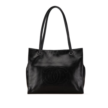 CHANEL CC Lambskin Leather Tote Tote Bag