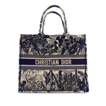 DIOR Large Flamingo Palm Book Tote Tote Bag